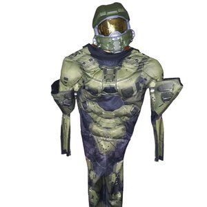 Halo Master Chief Muscle Suit Halloween Costume Boys